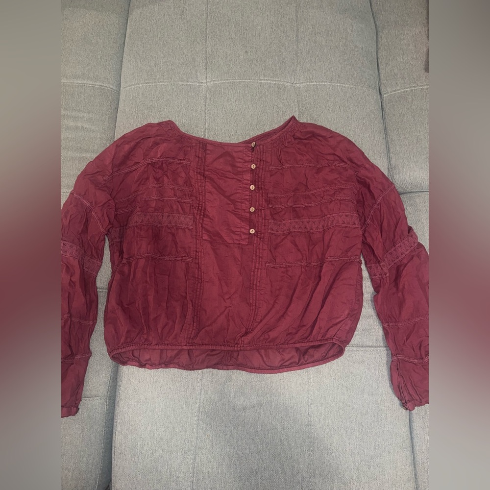 Free People Textured Shirt